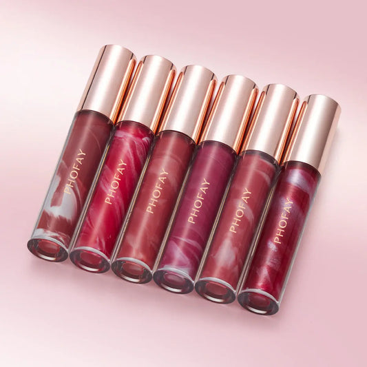 PHOFAY Rose Blooming Hydrating Lip Gloss lumi-bliss