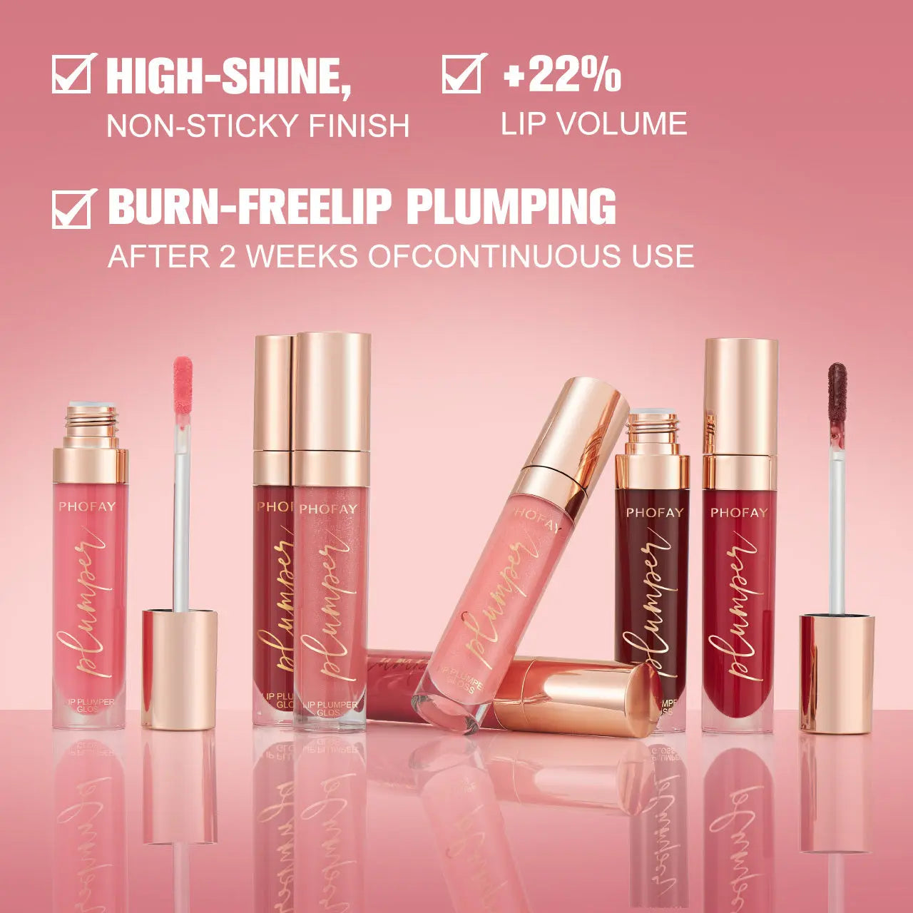 PHOFAY Shiny Lip Plumper Gloss lumi-bliss