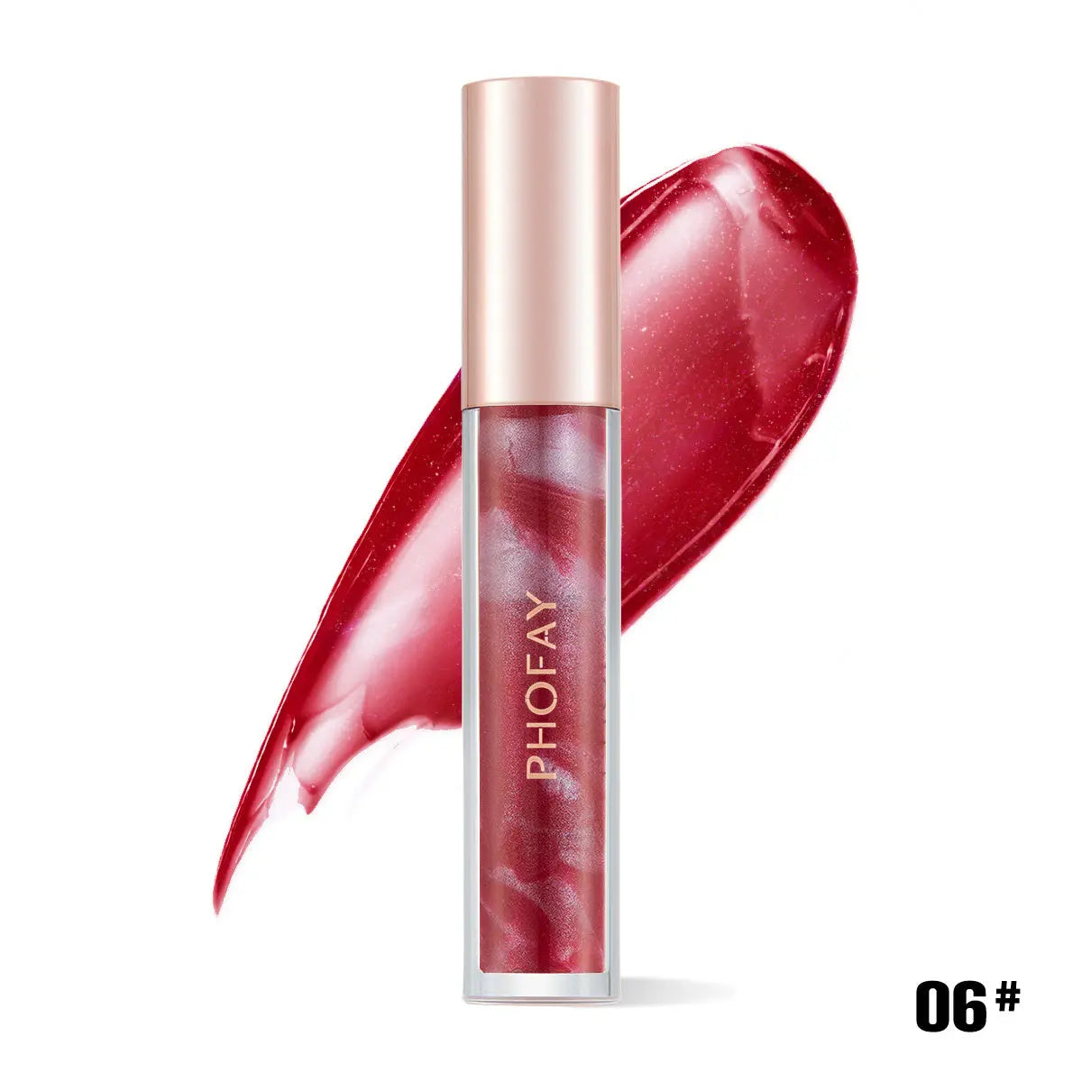 PHOFAY Rose Blooming Hydrating Lip Gloss lumi-bliss