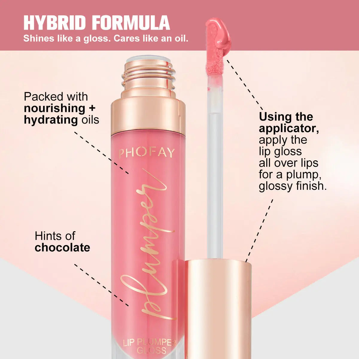 PHOFAY Shiny Lip Plumper Gloss lumi-bliss